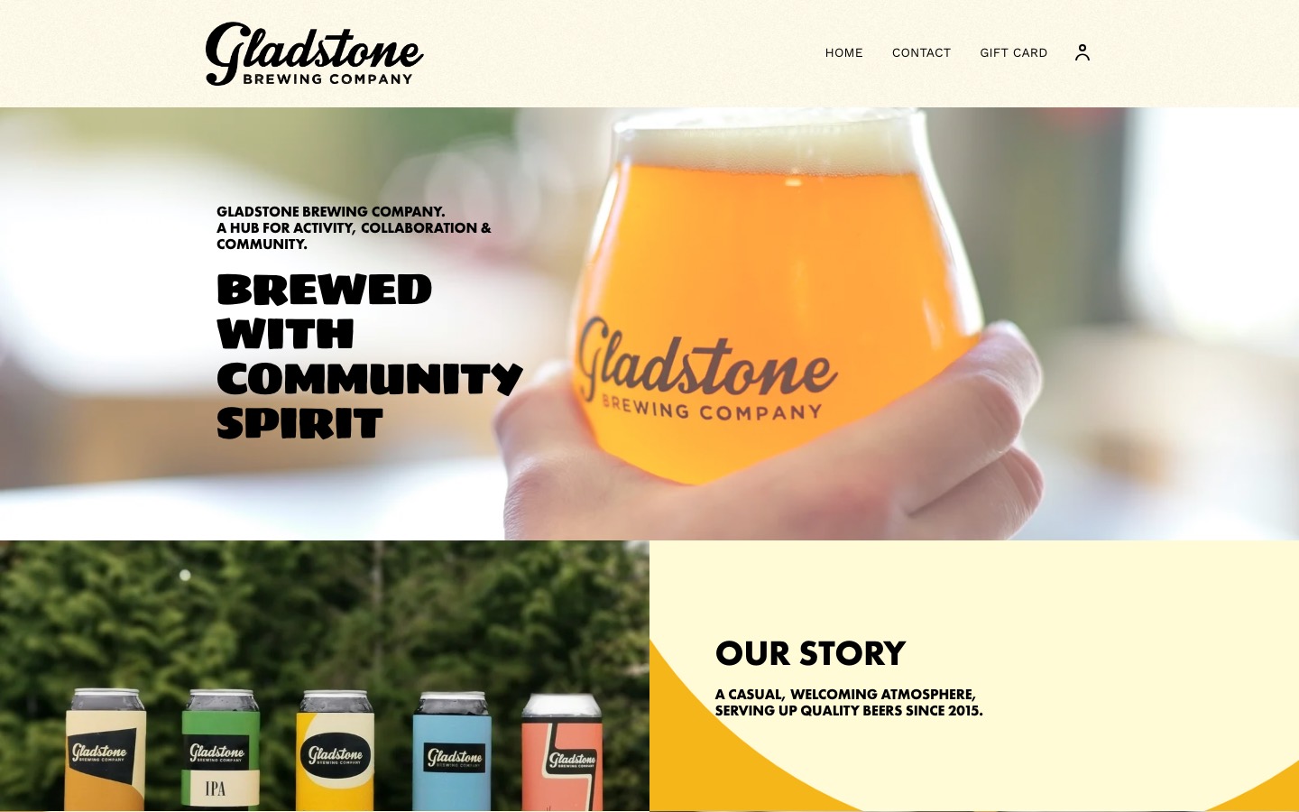The current homepage